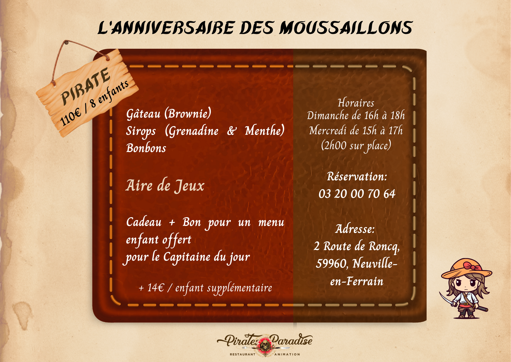 anniversaire original enfant lille
