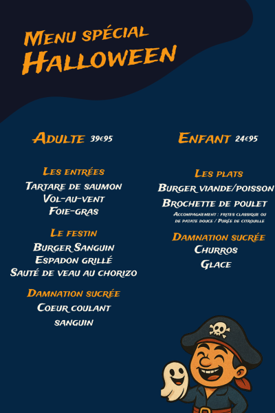 menu halloween lille 2025